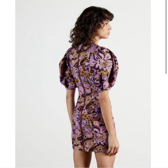 NWT Ted Baker FlickI Short Sleeve Printed Mini Dress - Picture 8 of 16